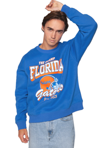Sweat-shirt classique à col rond et épaules tombantes de l'Université de Floride, en molleton de coton de haute qualité, unisexe - Product Image 4