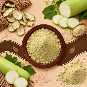 Polvo de Calabaza Seca Natural, Grado Alimenticio, Ingrediente Vegetal para Bebidas, Alimentos Herbales Botánicos y Formulaciones Nutricionales - Product Image 1