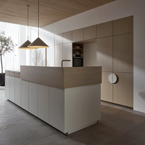 Meubles en bois de luxe sur mesure JY Project Vietnam, design moderne pour le marché européen, armoires de cuisine RTA, organisateur d'armoires modulaires - Product Image 3