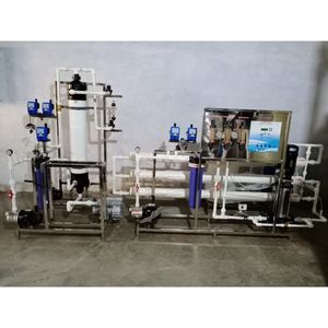 ระบบกรองน้ำแบบอัลตราฟิลเตรชั่น AQUASHAKTI ASWS-UF 2000 ลิตรต่อชั่วโมง สำหรับโรงงานบำบัดน้ำอุตสาหกรรม พร้อมปั๊มและแผงควบคุม - Product Image 1