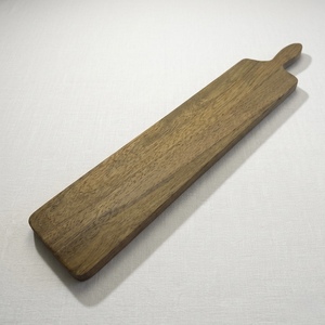 Extra Long Teak <b>Wood</b> Serving <b>Board</b> With <b>Solid</b> Handle Slim Wooden Platter Natural Grain Bread <b>Board</b> For Professional Kitchen - Product Image 1