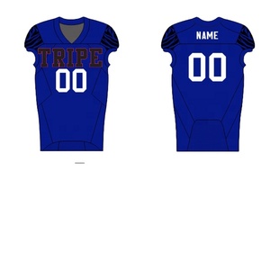 Maillot de football américain en gros, antibactérien, 100 % polyester, unisexe, tailles personnalisables, impression par sublimation OEM - Product Image 4