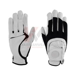 Guantes de Golf Personalizados OEM con Palma de Piel de Oveja Suave y Correa de Muñeca Ajustable para Pedidos al por Mayor - Product Image 1