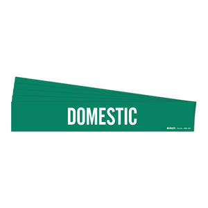 สติกเกอร์ติดท่อ Brady Domestic Pipe Marker แบบยืดหยุ่น มองเห็นได้ชัดเจน สำหรับงานอุตสาหกรรม - Product Image 2