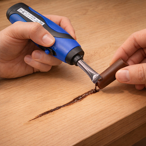 4.5V OEM DIY Battery-Powered Hot Melt Pen with Plastic Handle 270C Compatible Wood Repair Wax Sticks <b>Precision</b> Ribbon Cutting - Product Image 3