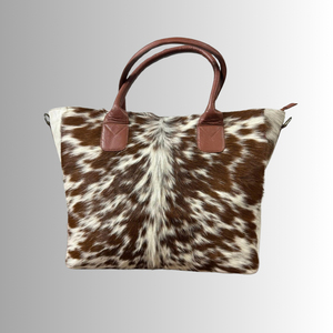 Sac fourre-tout de luxe en cuir de vachette véritable fait main avec poils, sac à bandoulière pour femme, prix abordable, OEM - Product Image 6