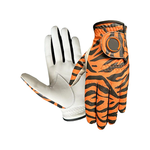 Guante de Golf de Piel Auténtica con Estampado de Tigre, Diseño Premium, para Mano Izquierda, Antideslizante, Cierre de Velcro, Unisex, Deportivo - Product Image 2