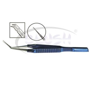 Pinces de Capsulorhexis à Action Croisée Angulées (1) – Instrument de Capsulotomie Ophtalmique pour Chirurgie de la Cataracte par Blush Surgical - Product Image 2