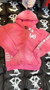 Low MOQ Oversized Streetwear Screen Print Logo Hoodie Zipper <b>Puller</b> Cotton Fleece Breathable Regular Fit Sun Faded Hoodie - Product Image 4