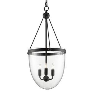 โคมไฟแขวนกลางแจ้งทรงกลมทันสมัยพร้อมกรอบกระจกและโลหะ โคมไฟเพดานสำหรับสวน - Product Image 1