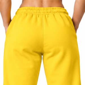 Pantalones Deportivos para Mujer, Color Sólido, Algodón de Alta Calidad, Estilo Cargo, con Cordón Ajustable en la Cintura y en las Puños, con Letra en la Pierna Izquierda - Product Image 5