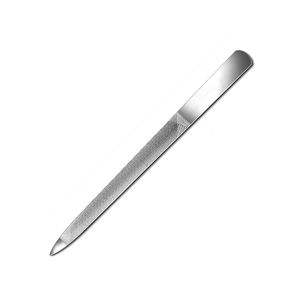 Lime à ongles double face 100 % haute qualité, instrument de soin personnel pour femmes et hommes, logo personnalisé, acier inoxydable - Product Image 1