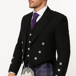 Veste Prince Charlie écossaise avec gilet, haute qualité, prix bas, veste Prince Charlie pour la vente en ligne - Product Image 2
