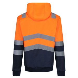 Ropa de Trabajo para Hombre, Sudadera con Cremallera y Cinta Reflectante, Forro Polar de Algodón para Invierno, Ropa de Seguridad para la Construcción, Sudadera con Capucha y Cremallera - Product Image 2