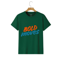 Nouveaux T-shirts formels pour hommes personnalisables avec impression sérigraphique sur le devant, en jersey tricoté coton/fibre de bambou 220g, couleur unie, coupe droite, manches courtes