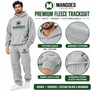 Ensemble de survêtement streetwear en molleton doux en mélange de coton, haut à capuche et bas de jogging, écologique, chaud, pour l'hiver, sportswear, détente, gym, décontracté - Product Image 5