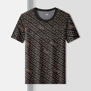 Mens Casual Neck Thin for T-Shirt Spring Summer Regular Fit Blank Cotton Washed Front Short Sleeve Handsome Breathable - Product Image 5