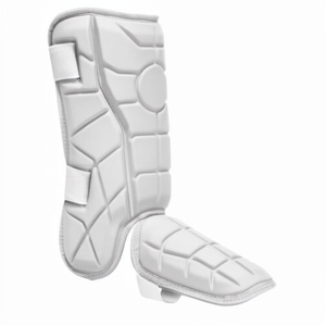 Protège-tibias et chevilles professionnel Work N Shine WA-BLG-002 pour baseball, en cuir PU léger avec cadre en aluminium - Product Image 2