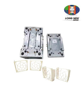 Moule d'injection plastique HIPS personnalisé LONGNEW pour pièces de ventilateur de refroidissement |   Moule en acier à 4 cavités à canaux froids avec surface polie - Product Image 6
