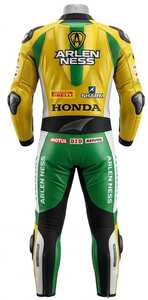Traje de Carreras WSBK Alex Barros Zonda 1 Pieza de Cuero Vacuno/Canguro para Moto/Traje de Motociclismo para Piloto - Product Image 2