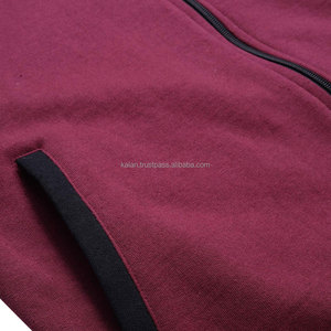 Chaqueta Bomber Marrón para Hombre con Ribete Blanco y Negro, Cierre de Cremallera, Prenda Exterior Informal de Felpa Tejida para Otoño - Product Image 6