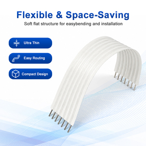 Round End Flat Cable FFC Flexible Flat <b>Ribbon</b> Cable 30 Position 1 mm for <b>Wire</b> Harness Connection - Product Image 6