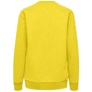 Sudadera Amarilla de Cuello Redondo para Mujer, Manga Larga, Color Sólido, Tejido de Algodón Transpirable, Ropa de Otoño - Product Image 5
