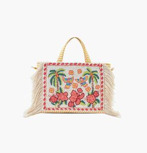 Sac à bandoulière artisanal léger et imperméable en coton perlé, style bohème, pour femme, inspiré de la mode indienne - Product Image 3