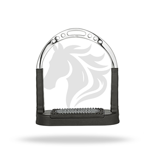 Estribos de seguridad de aluminio antideslizantes de 4.75 pulgadas para equitación inglesa. - Product Image 1