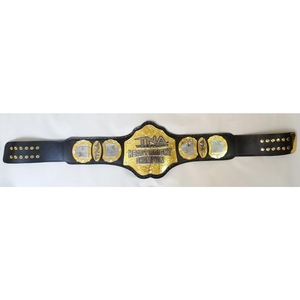 Custom MMA Championship Belt <b>Wrestling</b> Boxing Champion Title Premium Leather Gold Metal Plates Personalized Logo OEM Supplier - Product Image 4