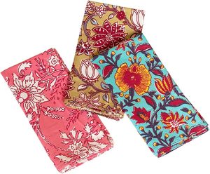 Serviettes imprimées au bloc, motif floral rouge et blanc, en tissu de luxe, pour décoration de table de mariage, cadeau de pendaison de crémaillère, réutilisables - Product Image 4