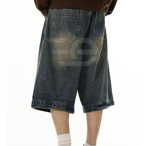 Men <b>Jeans</b> Jorts Baggy Fit Casual Street Style Summer <b>Soft</b> Breathable Straight Cut Outdoor Comfort Wear Fashion Style - Product Image 4