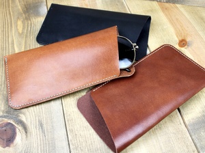 Lunettes en cuir manchon personnalisation lunettes de soleil étui souple accessoire motif dans la couverture et motif artisanat LGC-0062 - Product Image 3