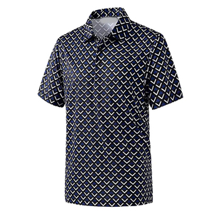 Men's Short Sleeve Casual Polo <b>Shirts</b> Printed Floral <b>Geometric</b> Patterns Breathable Polyester Summer Wear Turn-down Collar - Product Image 4