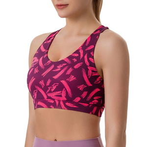 High Quality Women's Sports <b>Bra</b> with Medium Support Breathable Gym Fitness Wear Front Logo <b>Low</b> Price Yoga <b>Bra</b> Top - Product Image 2