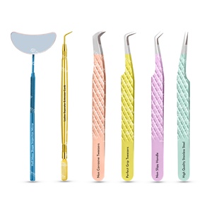 Pince à épiler japonaise en acier inoxydable pour extension de cils Outil de beauté pointu de haute précision Emballage de boîte de cartes 1 pièce - Product Image 3