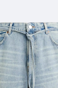 Vaqueros anchos de mezclilla blanqueada para hombre, azul claro, de pierna recta, de algodón lavado, de peso pesado, estilo urbano, tallas grandes - Product Image 5