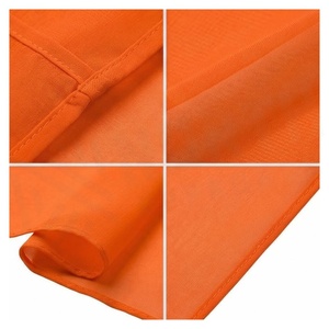 Pañuelo de Gasa Naranja para Mujer, Color Sólido, Largo, Accesorio de Moda para Todas las Temporadas, Estilo Simple, Agradable al Tacto - Product Image 4