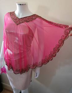 Haut de danse de salon de luxe noir à franges de perles et de paillettes pour spectacles de soirée et costumes de scène - Product Image 1