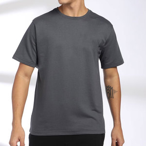 T-shirts décontractés légers 100 % coton pour hommes et femmes, coupe oversize, couleur unie, impression personnalisée, style streetwear, sportif - Product Image 1