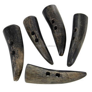 Haute qualité 100% naturel inde eau corne de buffle bascule meilleure qualité Flatback Animal Style mosaïque Technique 4 trous bouton - Product Image 4