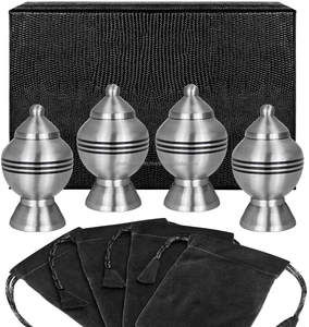 Juego de 4 Mini urnas de estilo americano, urna de recuerdo de cremación para cenizas, diseño de bandera americana, suministros funerarios - Product Image 4