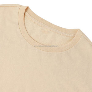 Camiseta de algodón pesado 100% de alta calidad para hombre Camiseta en blanco gruesa personalizable con tela de punto de poliéster - Product Image 6