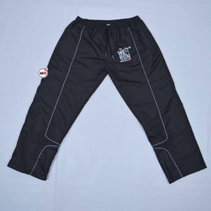Black Color Full Length Sporty Jogging Pants Embroidery Logo and <b>Drawstring</b> Waist Manufacturer MRI Made Custom Design <b>Trouser</b> - Product Image 1