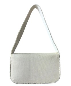 Blue Floral Beaded Shoulder <b>Bag</b> Embroidered Single Strap Handbag Portable Small Personal Item for Daily Travel - Product Image 2