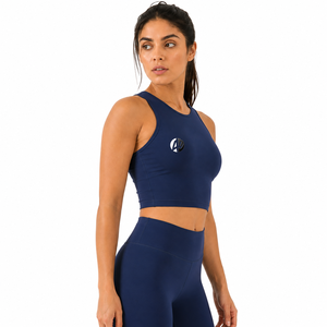 stylish woman crop <b>tank</b> <b>top</b> with soft breathable fabric and flattering fit perfect for <b>summer</b> outfits fitness sessions OEM - Product Image 2