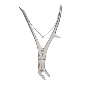 Rongeur à os manuel à action composée en acier inoxydable, instrument chirurgical orthopédique de précision pour la coupe et la préhension osseuse - Product Image 2