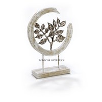 Nouvelle Arrivée : Sculpture en Laiton Géométrique Abstraite Faite à la Main, Décoration Art Déco Tendance pour Table de Salon