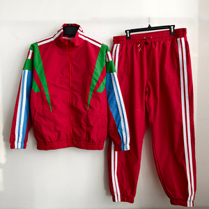 <b>Men</b> Windbreak Track Suit Street Fashion Style Multi-Color Block <b>Jacket</b> Pants Set Custom Nylon Streetwear Windbreaker Tracksuits - Product Image 3