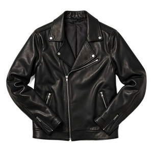 Veste unisexe en cuir PU noir, style motard, imperméable, écologique, coupe-vent, respirante, à manches longues, avec fermeture éclair, streetwear, pour l'hiver - Product Image 4